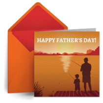 Father's Day Fishing card image