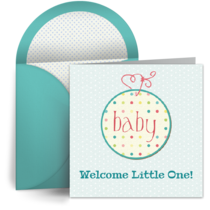 Baby Girl Tag card image