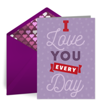 I Love You Every Day card image