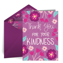 Kindness Thank You card image