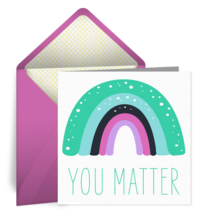 You Matter Rainbow card image