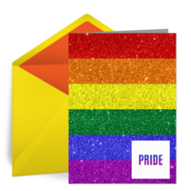 Glitter Rainbow Sparkle card image