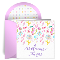 Welcome Cutie Pie card image