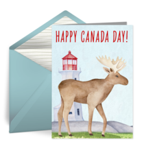 Canada Day Lighthouse card image